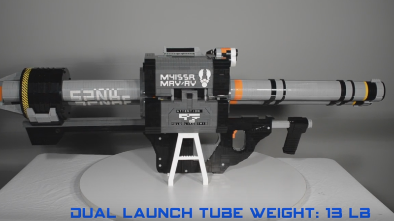 Illustration for article titled 6,000-Piece LEGO Replica Of Halo 5's Rocket Launcher